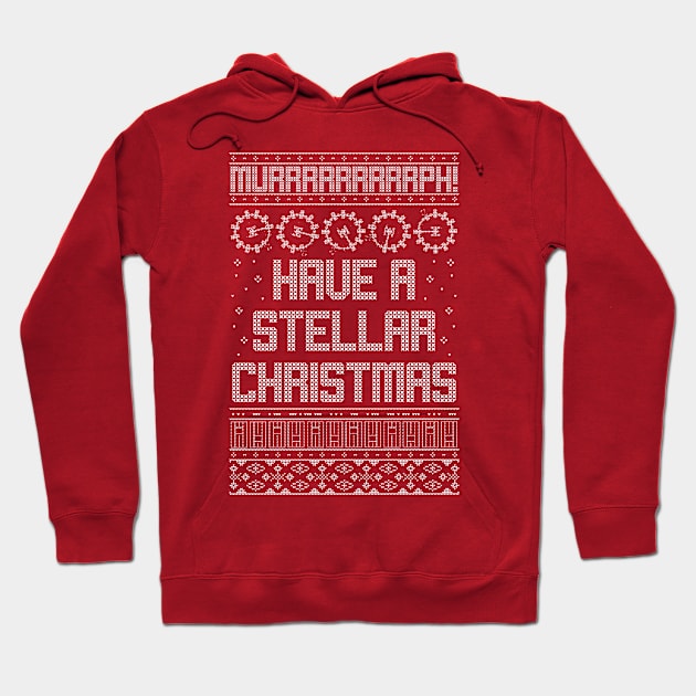 Have a Stellar Christmas Ugly Sweater Hoodie by stickerfule